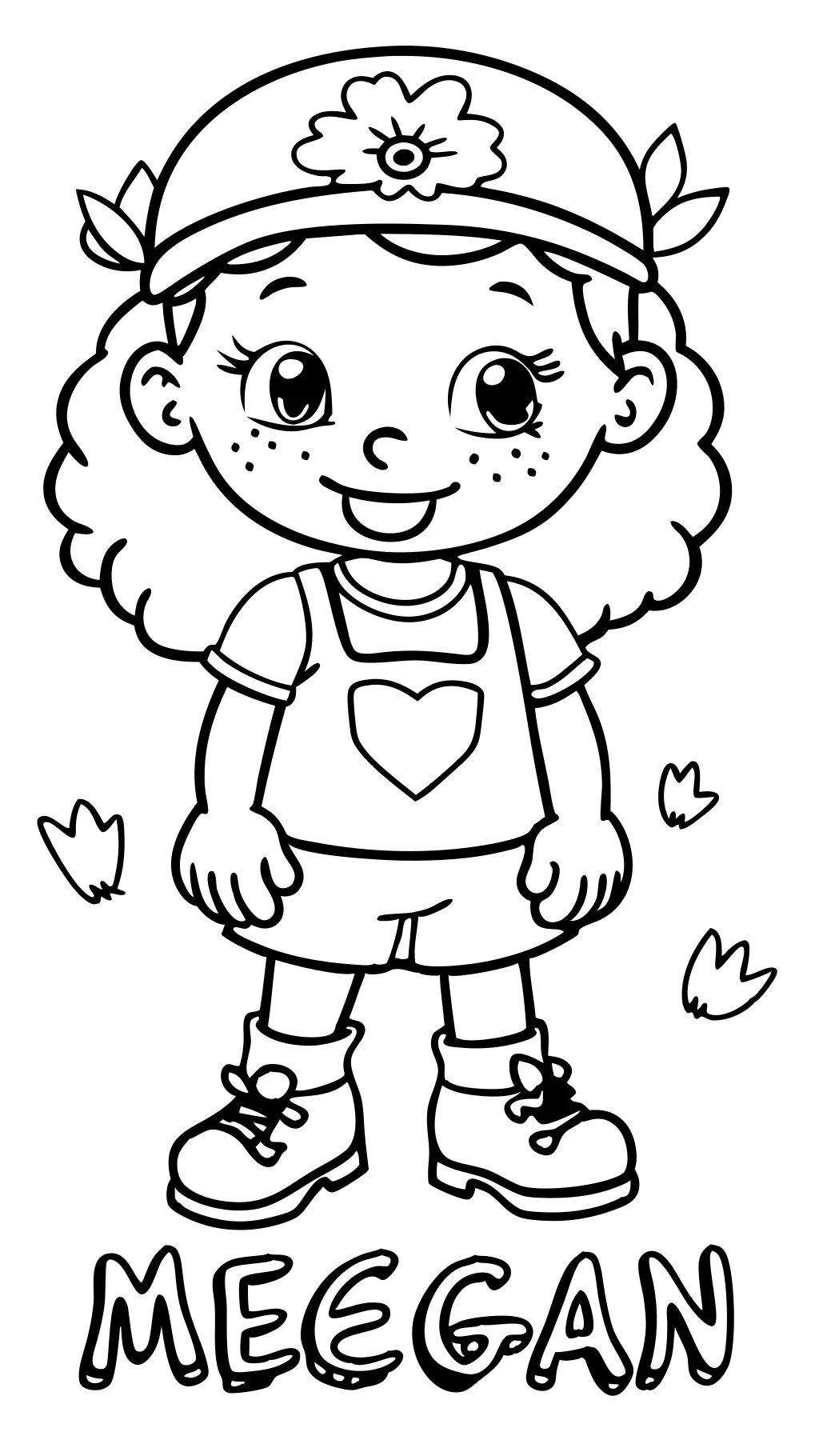 megan coloring pages